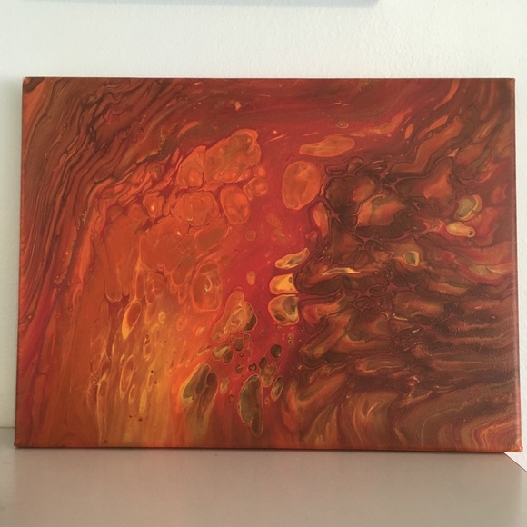 Fall Decor Original Abstract Painting Wall Art - Picture 2 of 7